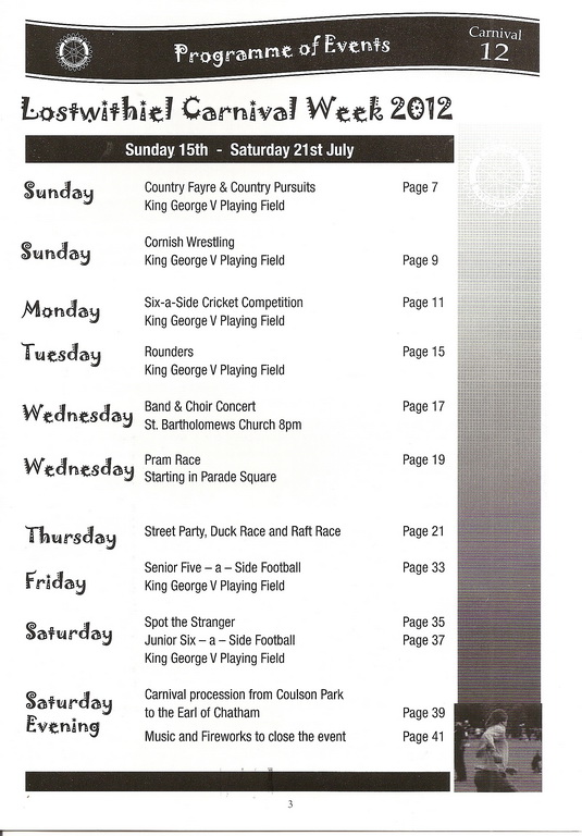 2012 Lostwithiel Carnival Programme Page 03